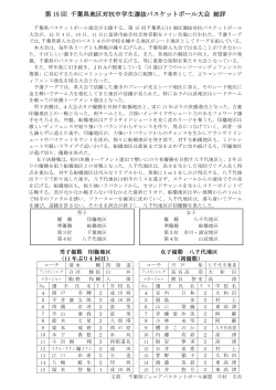 総評(pdf版) - 千葉県バスケットボール協会