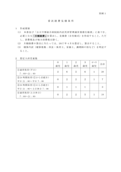 委 託 経 費 見 積 条 件