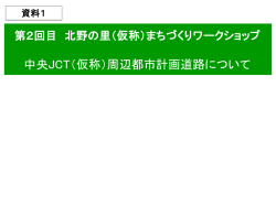 中央JCT（仮称）周辺都市計画道路について