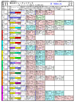橡 競馬新聞形式・出馬表 [フューチG1]