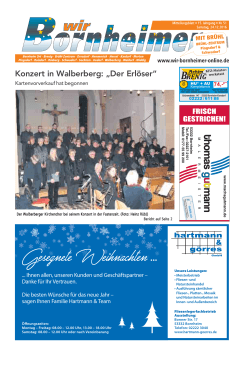 Konzert in Walberberg: „Der Erlöser“