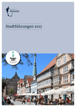 Stadtführungen 2017