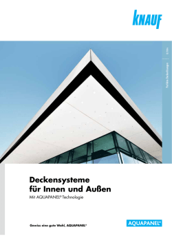 Deckensysteme für Innen und Außen