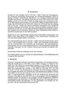 Präambel AOP-Katalog § 115 b 2007 - GKV