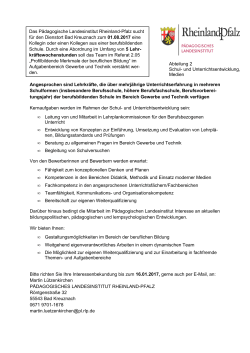 Veroeffentlichung PL BBS GuT - Bildungsserver Rheinland