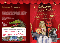Flyer - Freie Waldorfschule Werra