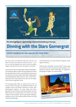 Dinning with the Stars Gornergrat