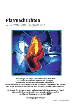 Pfarrnachrichten