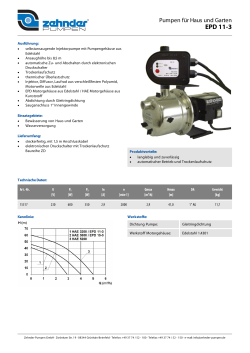 EPD 11-3 - Zehnder Pumpen GmbH