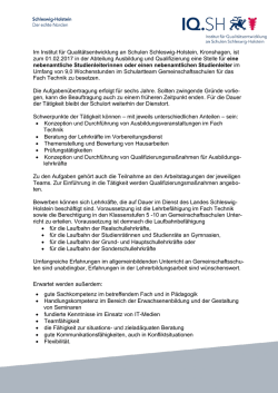 Im Institut f&uuml;r Qualit&auml;tsentwicklung an Schulen Schleswig