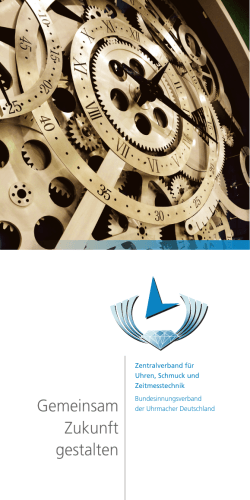 Leistungskatalog ZVU - Zentralverband für Uhren, Schmuck und