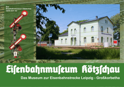 Imagebroschüre Eisenbahnmuseum Kötzschau[...]