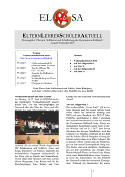 Eine neue ELSA ist erschienen (23.12.2016)!