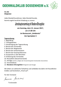 Hauptversammlung mit Wanderer