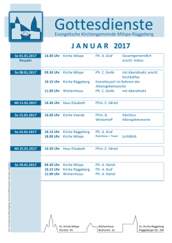 Januar - KG Milspe