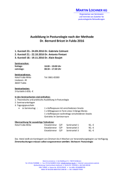 Informationen - Posturologie