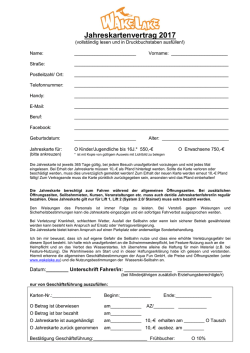 Jahreskartenvertrag 2017