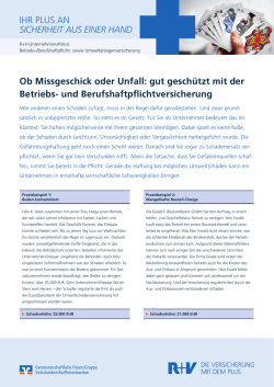 Infoblatt R+V-UnternehmensPolice