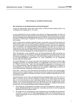 Drucksachen allgemein - Nieders&auml;chsischer Landtag