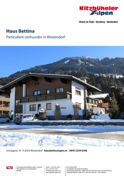 Haus Bettina in Westendorf
