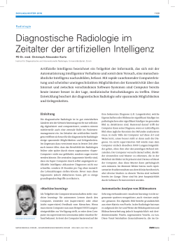 Diagnostische Radiologie im Zeitalter der artifiziellen