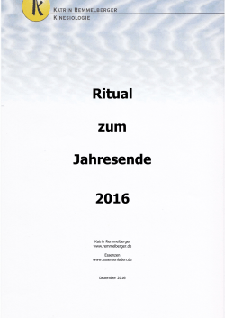 Jahresabschluss-Ritual 2016