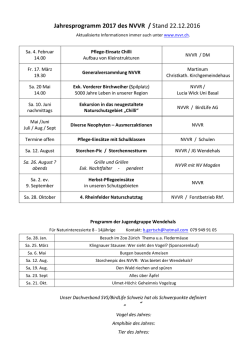 Jahresprogramm 2017