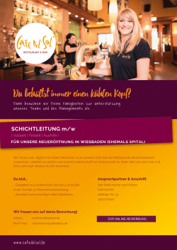 SCHICHTLEITUNG im Cafe Del Sol Wiesbaden (21.12