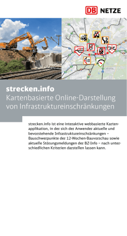 strecken.info Kartenbasierte Online-Darstellung