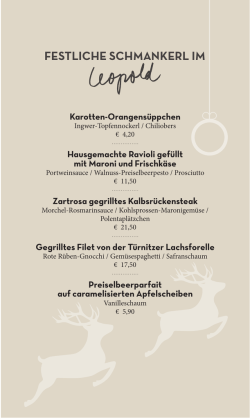 festliche Schmankerl