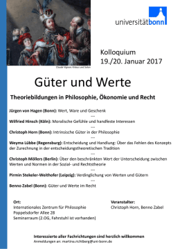 G&uuml;ter und Werte