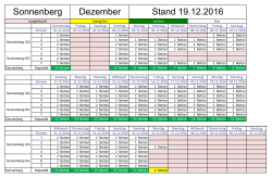 Belegungsplan - Harzklub Zweigverein Hannover e. V.