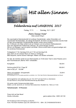Langeoog - Feldenkrais Praxis, Heike Schenke