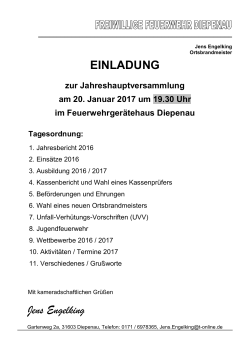 firmenname (absender) - Freiwillige Feuerwehr Diepenau