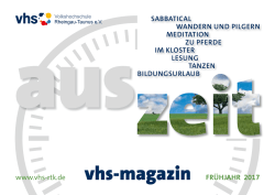 vhs-magazin - vhs Rheingau