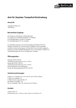 Amt für Soziales Tempelhof-Schöneberg