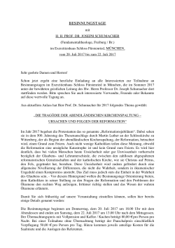 besinnungstage - Theologie heute
