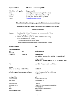 Heizung u. L&uuml;ftung, Neubau Feuerwehrhaus Harbach