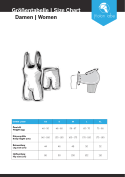 Gr&ouml;&szlig;entabelle | Size Chart Damen | Women - Bike