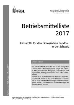 Kostenlose Onlineversion - FiBL-Shop