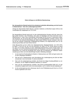 Drucksachen allgemein - Nieders&auml;chsischer Landtag