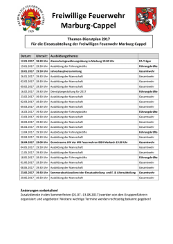 Einsatzabteilung - Freiwillige Feuerwehr Marburg