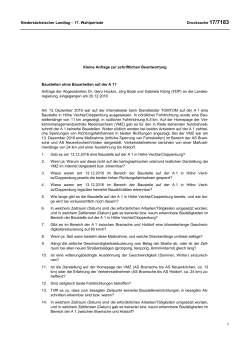Drucksachen allgemein - Nieders&auml;chsischer Landtag