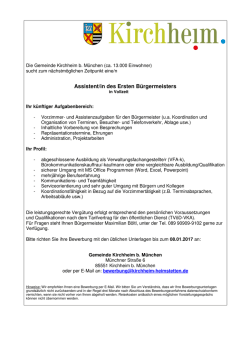 Stellenausschreibung Vorzimmer 2