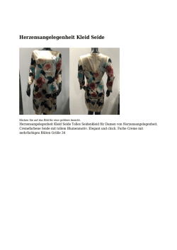 Herzensangelegenheit Kleid Seide