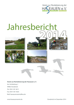 Jahresbericht Haseauenverein 2014