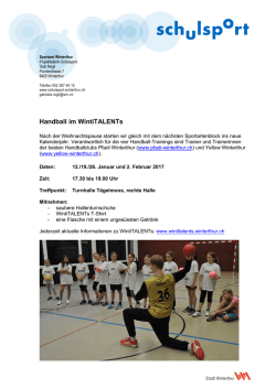 Handball im WintiTALENTs