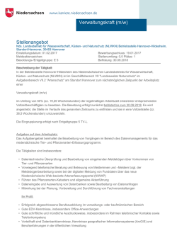 Stellenangebot Verwaltungskraft (m/w)