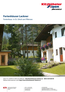 Ferienhäuser Lackner in St. Ulrich am Pillersee