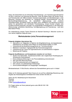 Interne Stellenausschreibung